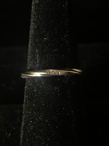 Genuine Classic Turquoise Ring w/ Twisted Band - Regul Silver