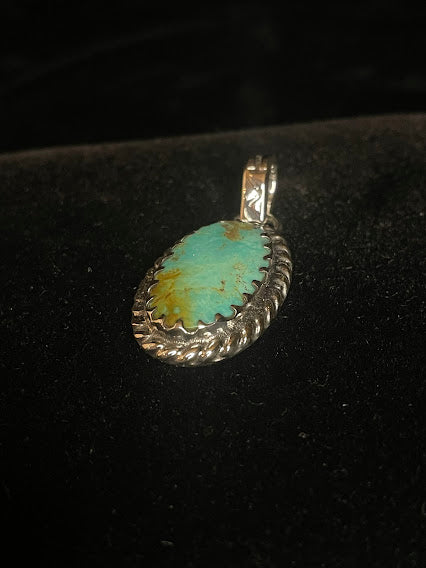 Handcrafted Turquoise Pendant For Women - Regul Silver
