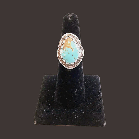 Order Only - Sterling Silver Turquoise Cluster Cabochon Ring - Regul Silver