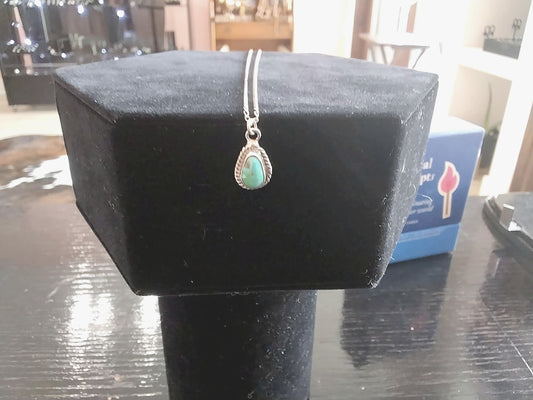 Order Only - Turquoise Teardrop Necklace | Sterling Silver - Regul Silver