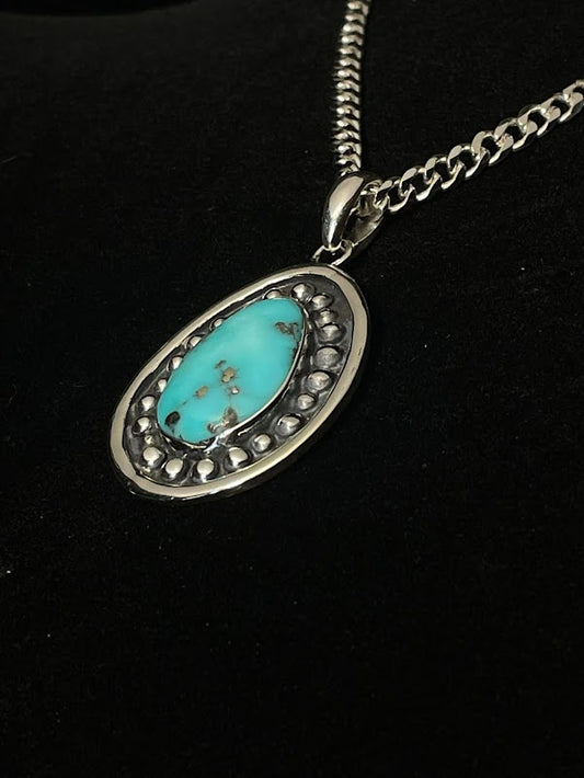 Campitos Turquoise Pendant |Sterling Silver - Regul Silver