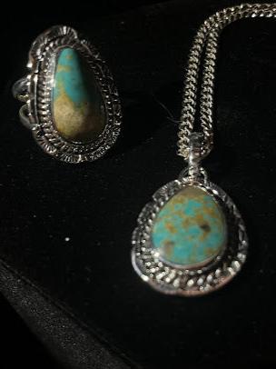 Women's Southwestern Turquoise Rings |Artisan Drop - Regul Silver