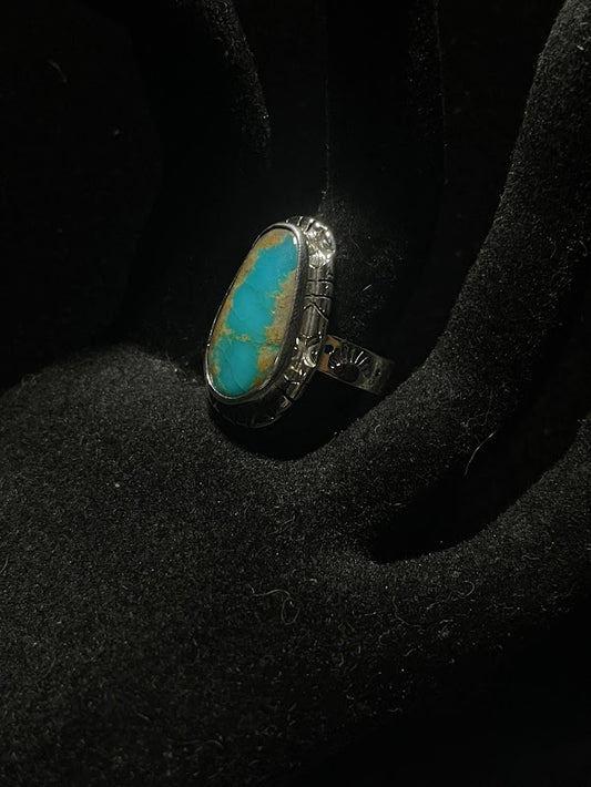 Artisan Southwestern Turquoise Rings | Teardrop - Regul Silver