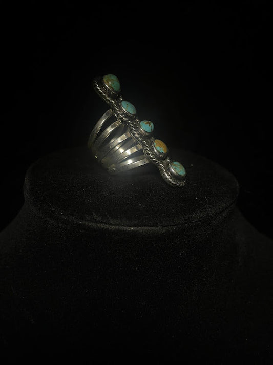 Five Stone Ring | Sonora Turquoise and Sterling Silver - Regul Silver