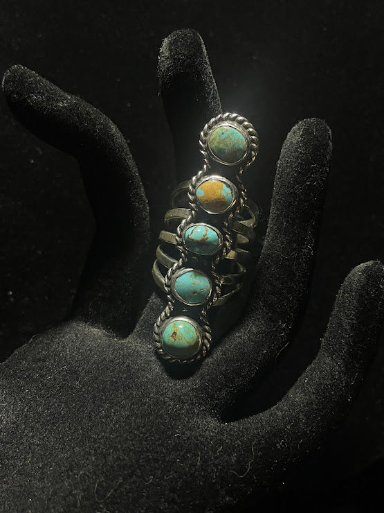Five Stone Ring | Sonora Turquoise and Sterling Silver - Regul Silver