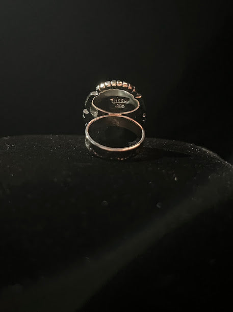 Sterling Silver & Oval Rhodochrosite Gemstone Rings - Regul Silver