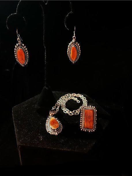 Spiny Oyster Earrings| Boho Western Sterling Silver Collection - Regul Silver