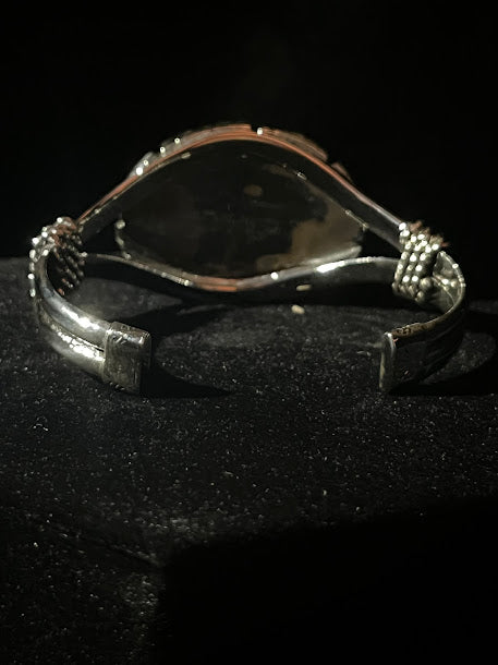 Western Style Sterling Silver Cuff Bracelets| Tiger's Eye - Regul Silver
