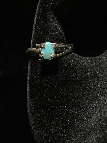 Adjustable | Mini Genuine Turquoise Sterling Silver Rings - Regul Silver