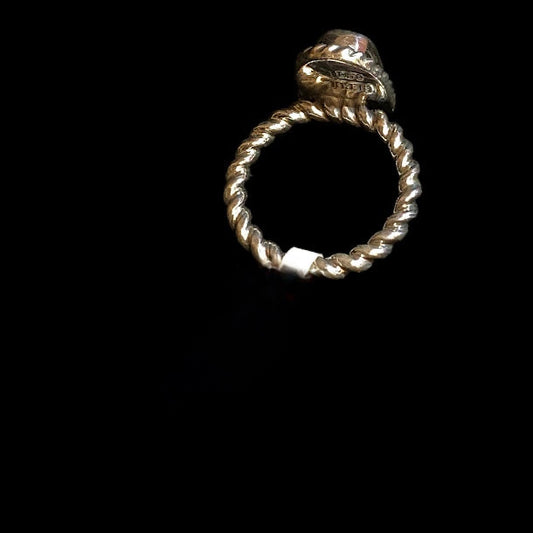 Oval Handcrafted Real Turquoise Ring in Sterling Silver | Authentic - Regul Silver