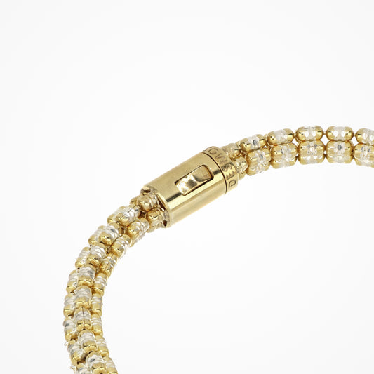 Mohammed's professional photograph — DESMOS INFINITY ROUND bracelet in two-tone sterling silver, second view at Regul Silver