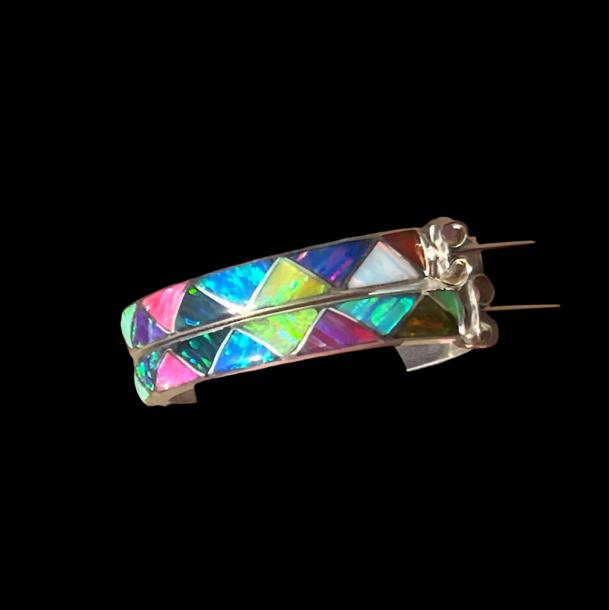 Opalite Hoop Earrings - Connie Consignment