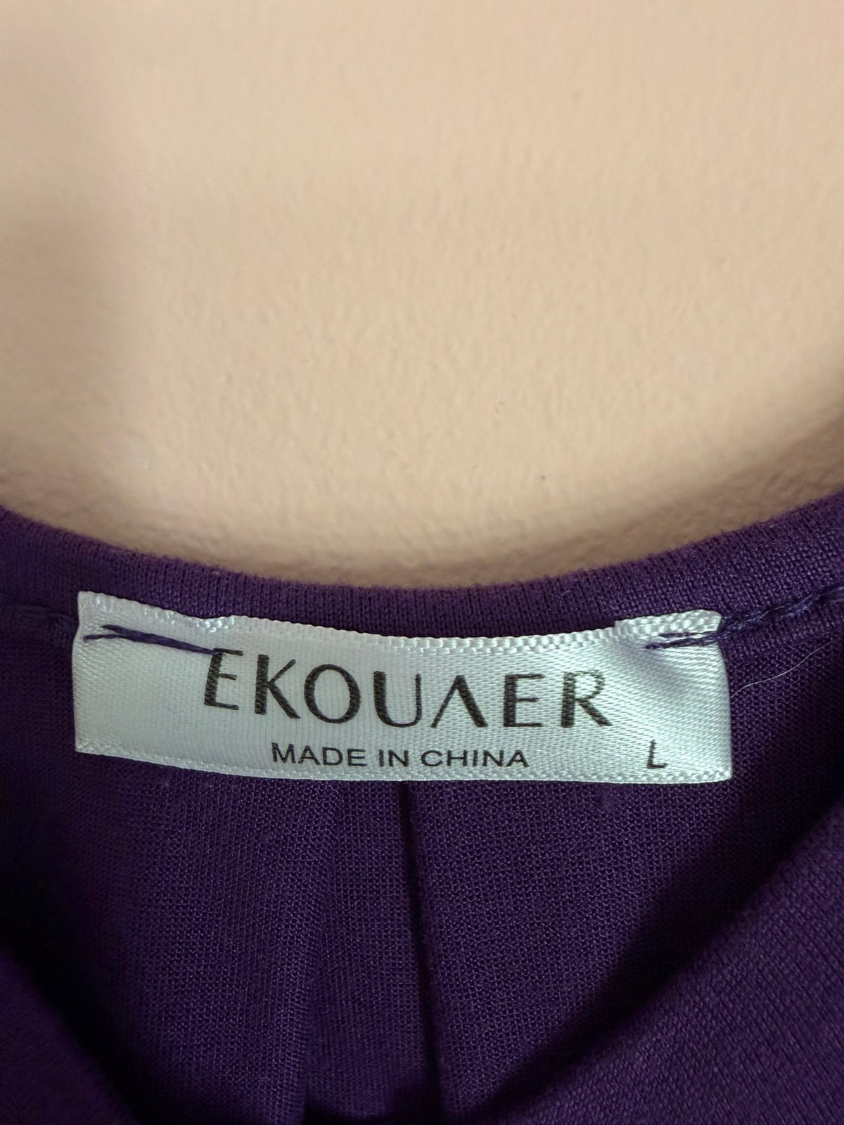 Ekouaer size L garment tag