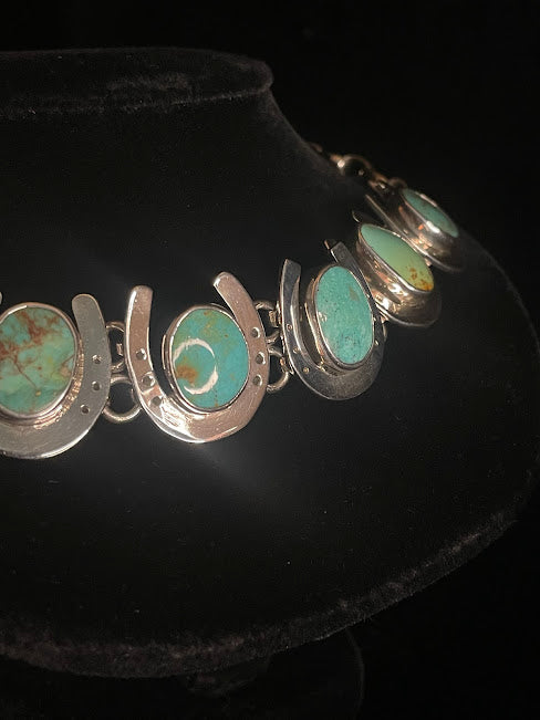 Signature Lucky Horseshoe: Handcrafted Sterling Silver Choker - Regul Silver