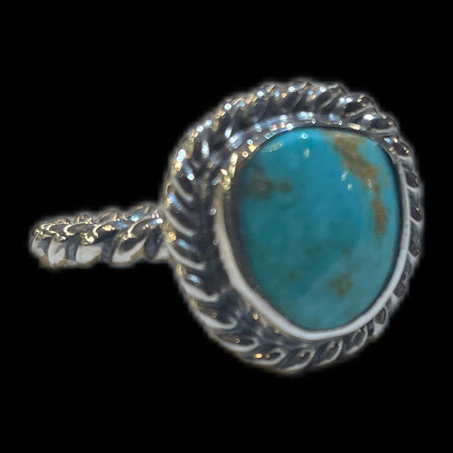Southwestern Turquoise | Rope Rings - Regul Silver