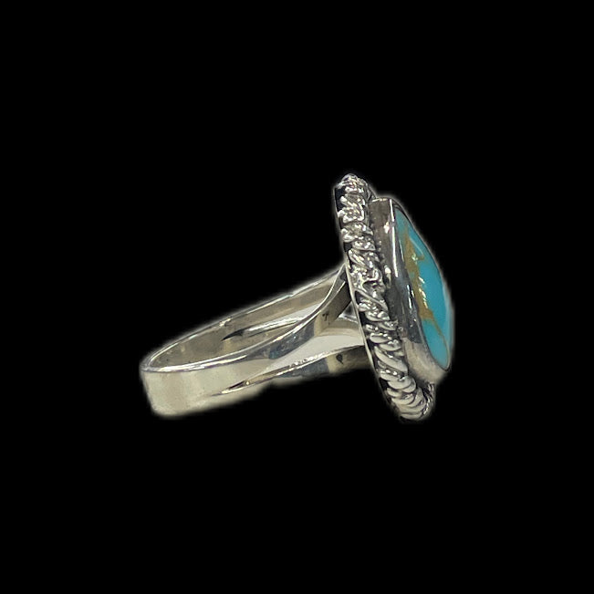 Irregular Shape Handcrafted Western Turquoise Rings - Regul Silver
