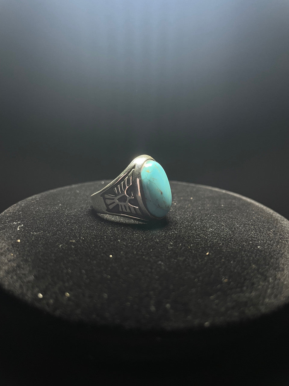 Southwestern Turquoise| Sterling Silver Firebird Ring - Regul Silver
