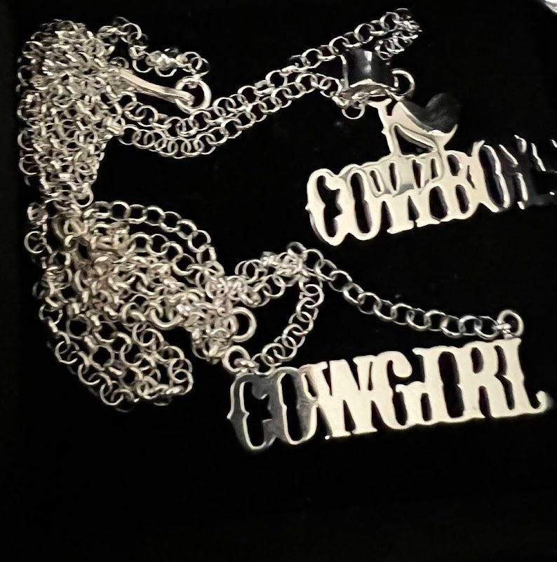 Custom Western Silver Jewelry | Word Necklaces - Regul Silver