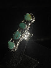 Detail view of turquoise Ring, Sterling Silver, Adjustable