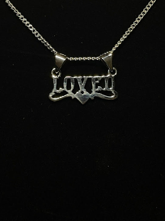 Sterling Silver COWGIRL Word Necklace - Connie Consignment
