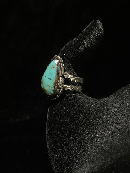 Handcrafted Real Turquoise Ring - Sonoran - Regul Silver