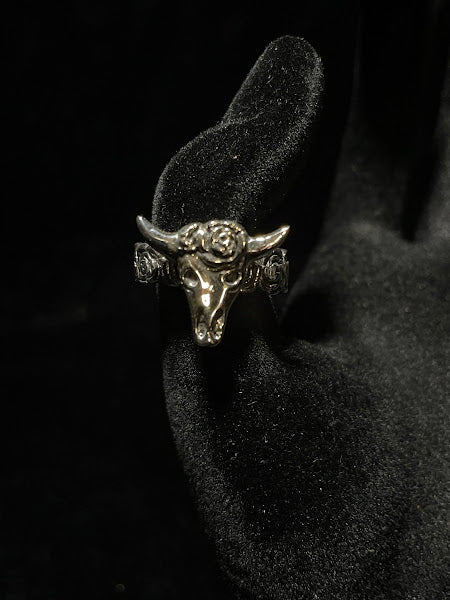 Rodeo Fashion Sterling Silver Longhorn Rings - Regul Silver