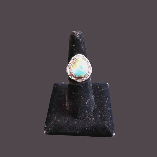 Order Only - Turquoise Cabochon Ring | Sterling Silver Boho - Regul Silver