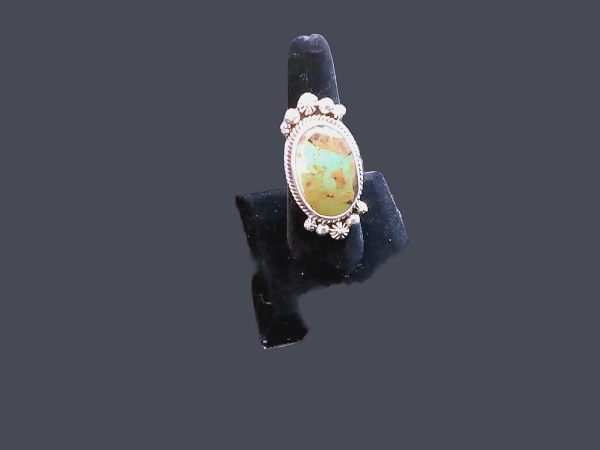 Handcrafted Ornate Turquoise Ring | Sterling Silver - Regul Silver