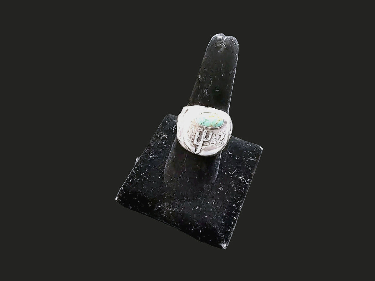 Order Only - Sterling Silver Turquoise Longhorn Ring | Southwestern