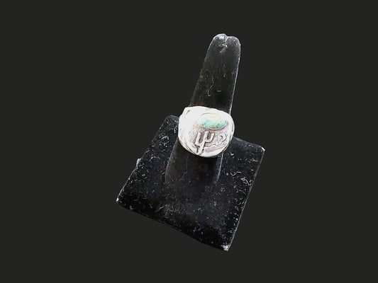Order Only - Sterling Silver Turquoise Longhorn Ring | Southwestern - Regul Silver