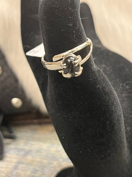 Natural Gemstone Sterling Silver Adjustable  Rings - Regul Silver