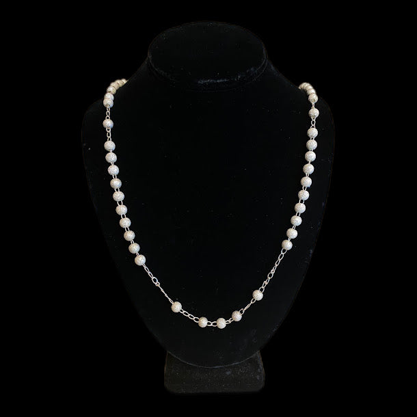 Handmade Sterling Silver Beaded Necklaces - Regul Silver