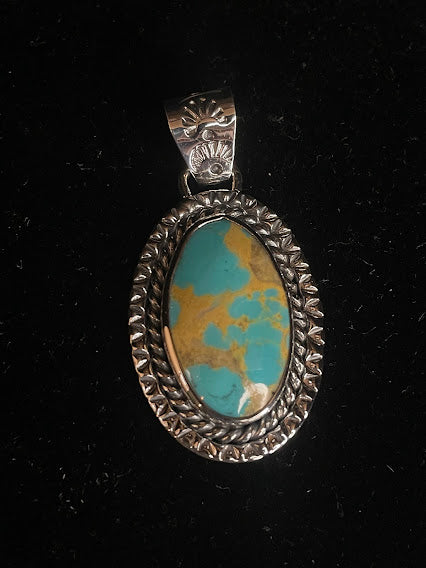 Stylish Western Turquoise Pendants For Women - Regul Silver