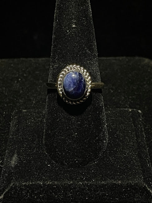 Small Rope Bezel Gemstone Rings For Women - Regul Silver