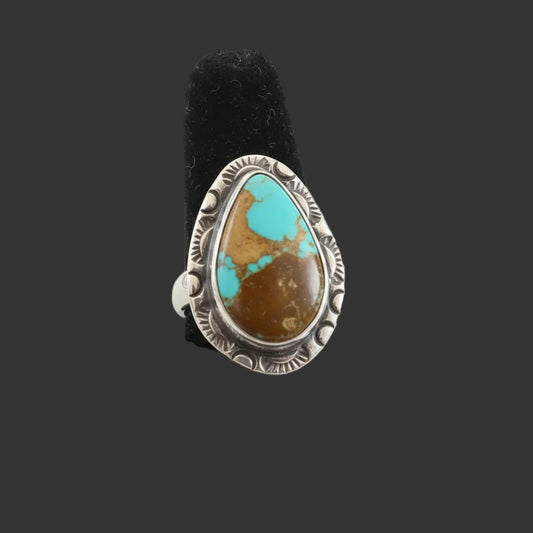 Sterling Silver Turquoise cluster cabochon ring - Regul Silver