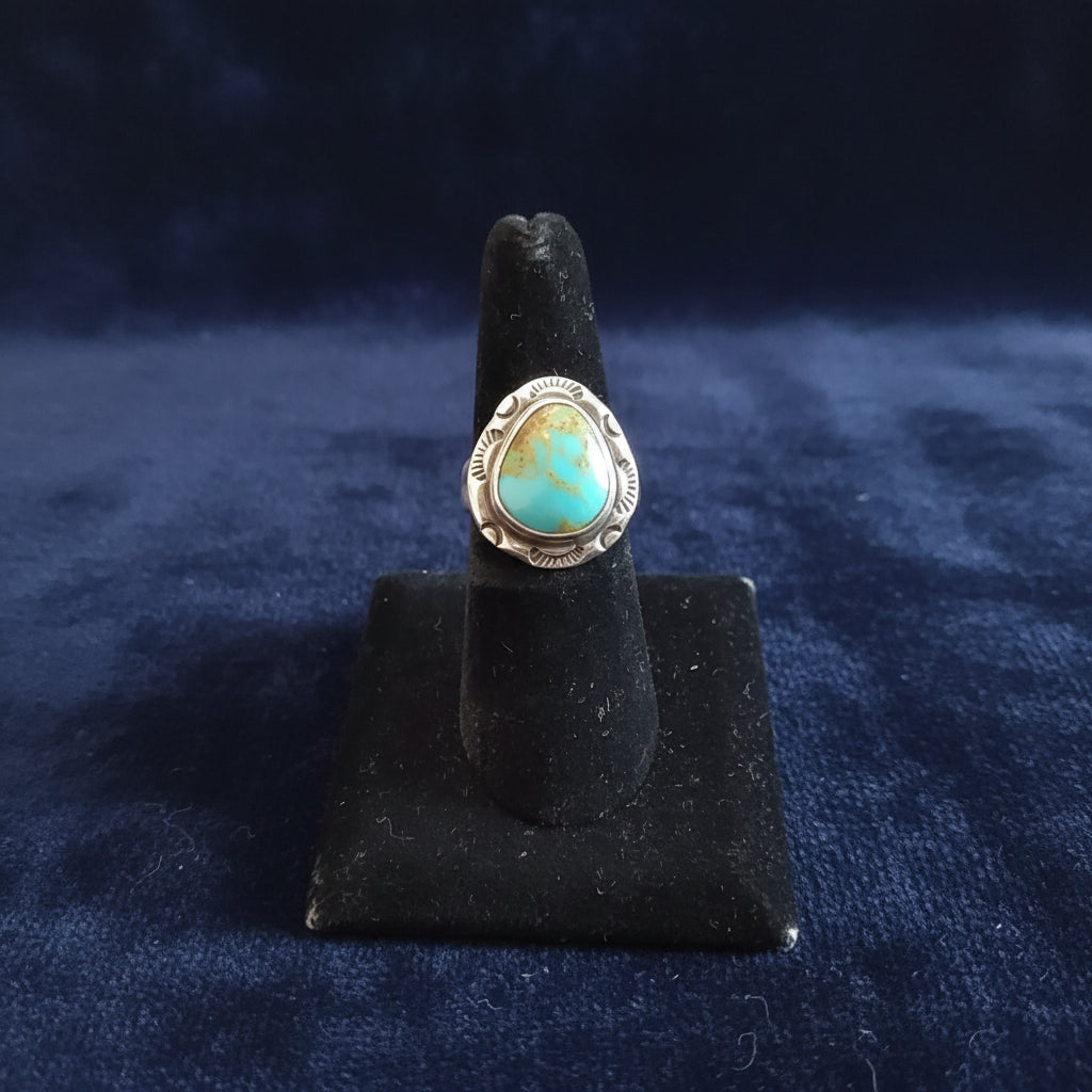 Sterling Silver Turquoise Cabochon Ring