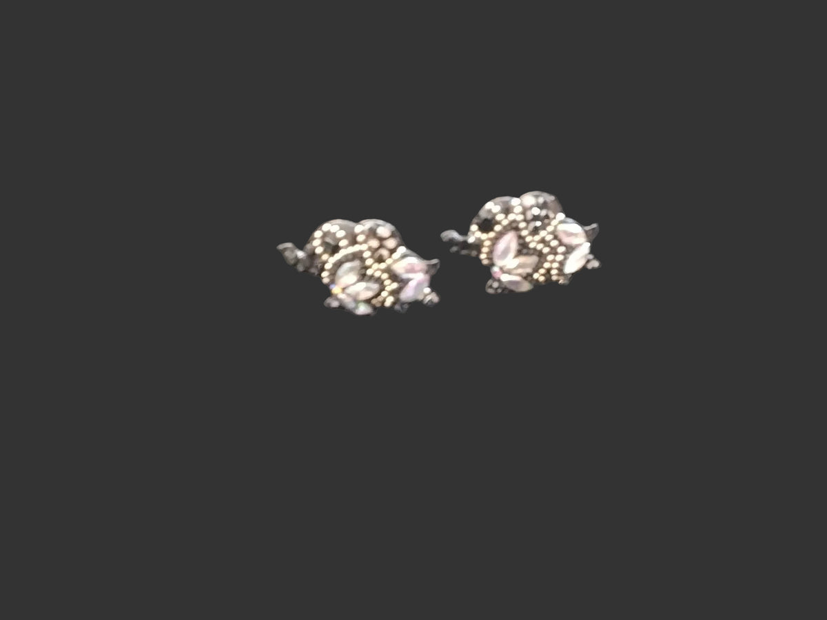 Elephant Swarovski Crystal Set With Earrings - Regul Silver