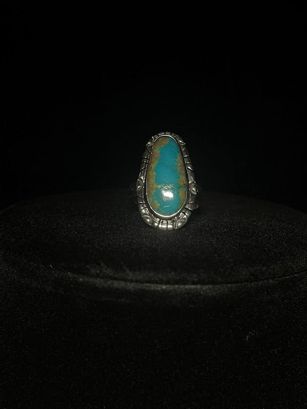 Artisan Southwestern Turquoise Rings | Teardrop - Regul Silver