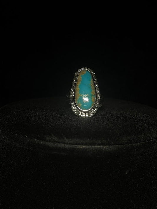 Artisan Southwestern Turquoise Rings | Teardrop - Regul Silver