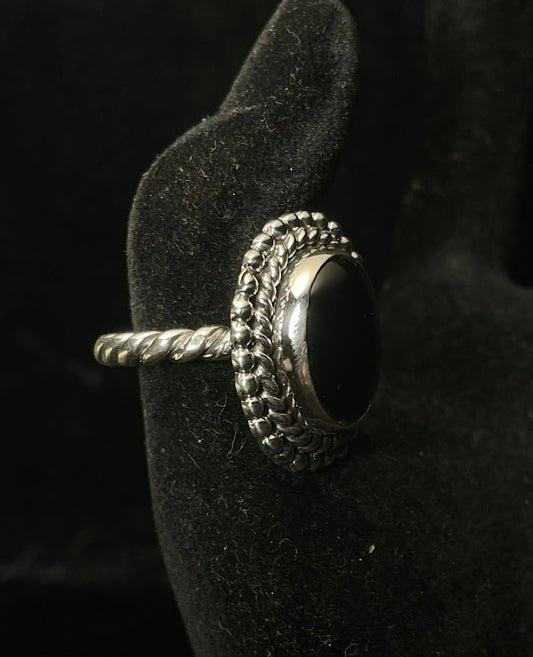 Boho Western Jewelry| Obsidian Gemstone Rings - Regul Silver