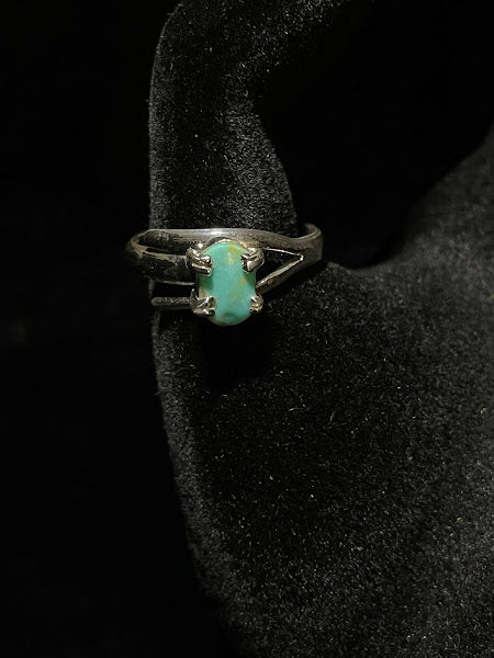 Adjustable | Mini Genuine Turquoise Sterling Silver Rings - Regul Silver