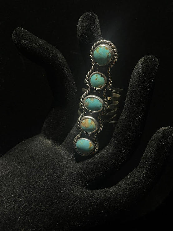 Five Stone Ring | Sonoran Turquoise and Sterling Silver - Regul Silver