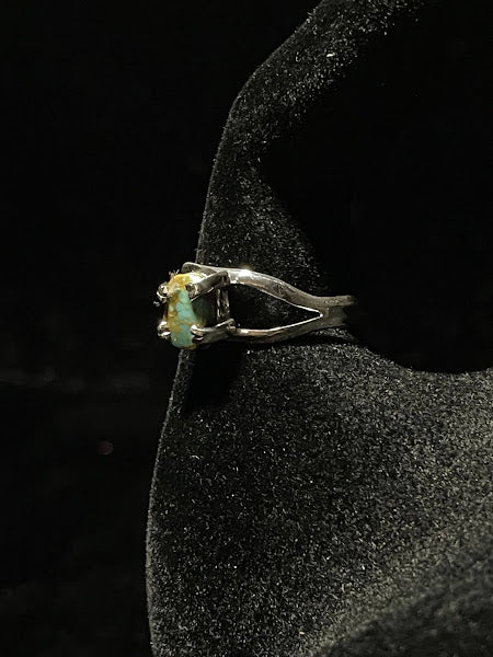 Adjustable | Mini Genuine Turquoise Sterling Silver Rings - Regul Silver