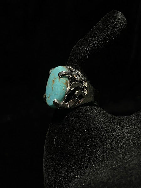 Sterling Silver and Western Turquoise| Round Rings - Regul Silver