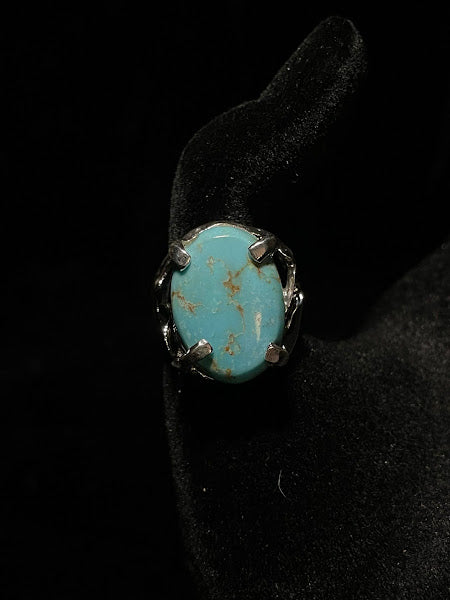 Sterling Silver and Western Turquoise| Round Rings - Regul Silver