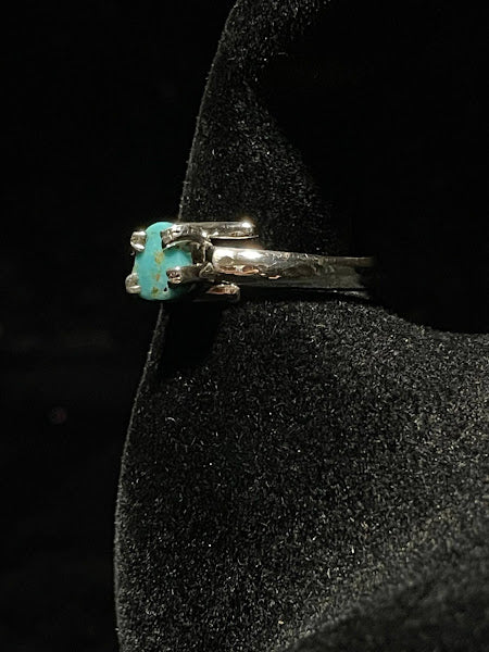 Adjustable | Mini Genuine Turquoise Sterling Silver Rings - Regul Silver