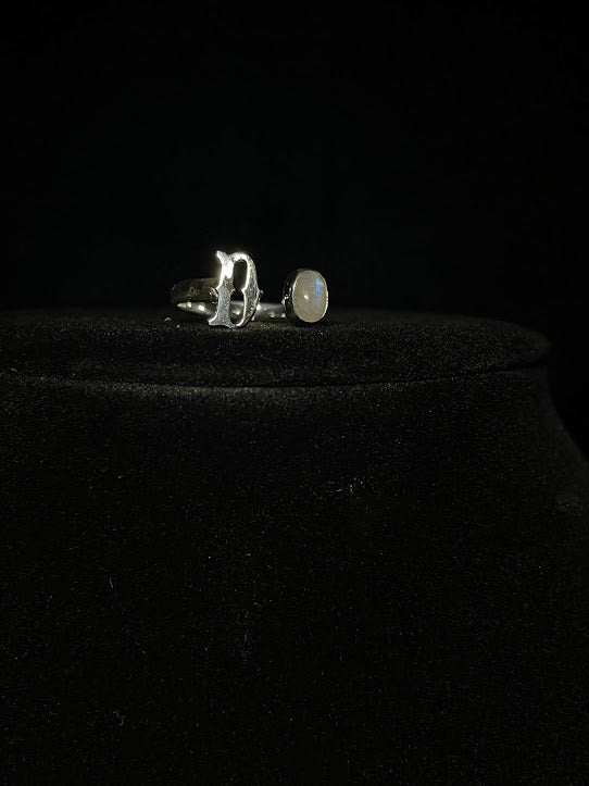 Western Jewelry Designs | Genuine Gemstone Initial Rings - Regul Silver