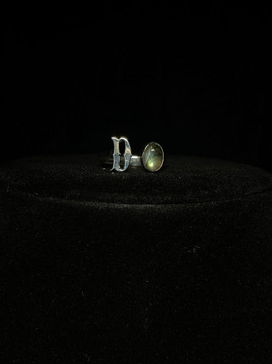Western Jewelry Designs | Genuine Gemstone Initial Rings - Regul Silver