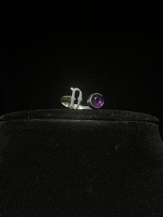 Western Jewelry Designs | Genuine Gemstone Initial Rings - Regul Silver