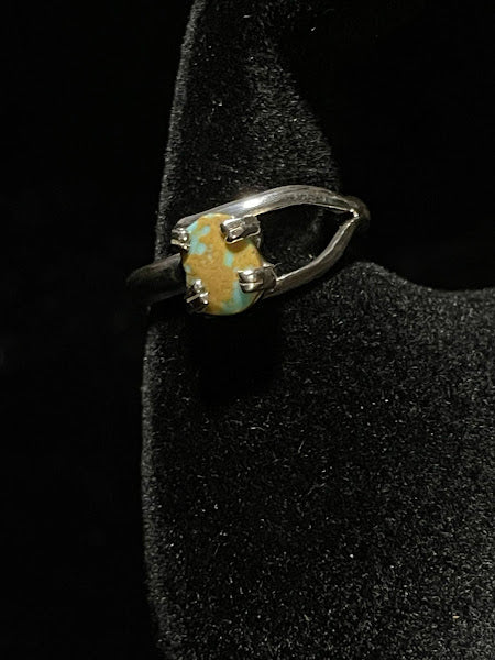 Adjustable | Mini Genuine Turquoise Sterling Silver Rings - Regul Silver